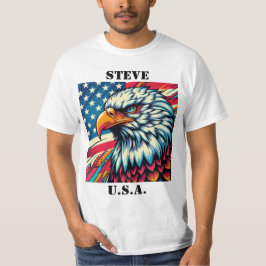アメリカハクトウワシ メンズTシャツ Tシャツ