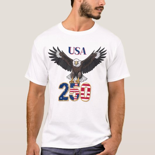 アメリカハクトウワシ 250周年記念 Tシャツ (正面)