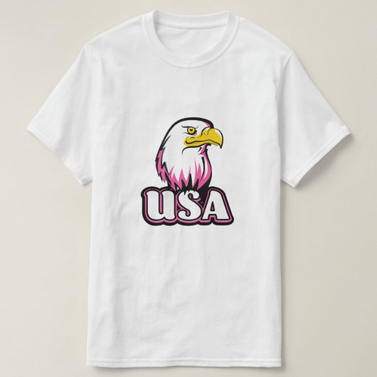 アメリカハクトウワシ Tシャツ (デザイン正面)