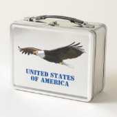 アメリカハクトウワシ USA メタルランチボックス (正面)