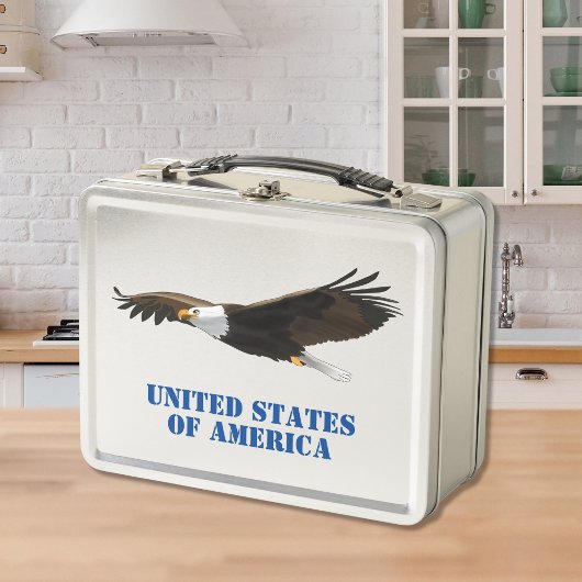 アメリカハクトウワシ USA メタルランチボックス