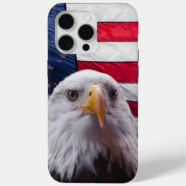 アメリカハゲとアメリカ国旗 iPhone 15 PRO MAXケース