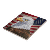 アメリカハゲと国旗 タイル (側面)