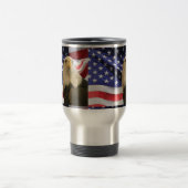アメリカハゲと国旗 トラベルマグ (中央)
