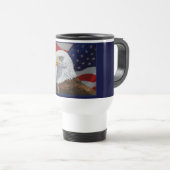 アメリカハゲと国旗 トラベルマグ (正面右)