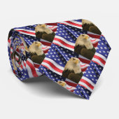 アメリカハゲと国旗 ネクタイ (ロール)