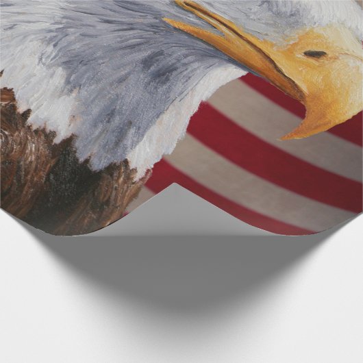 アメリカハゲと国旗 ラッピングペーパー (角)