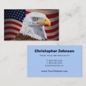アメリカハゲと国旗 名刺 (正面/裏面)
