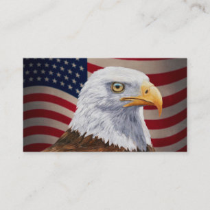 アメリカハゲと国旗 名刺