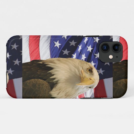 アメリカハゲと国旗 Case-Mate iPhoneケース (裏面(横))