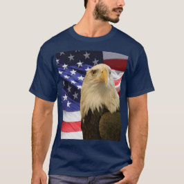 アメリカハゲと国旗 Tシャツ