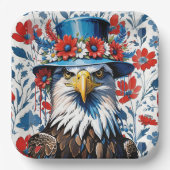 アメリカハゲのフローラ帽子 ペーパープレート (正面)