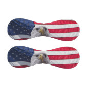 アメリカハゲのワシと国旗 野球ボール (パネル)