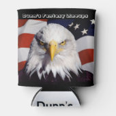 アメリカハゲのワシを冷やす缶 缶クーラー (正面)