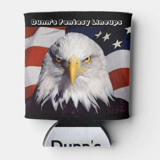 アメリカハゲのワシを冷やす缶 缶クーラー (正面)