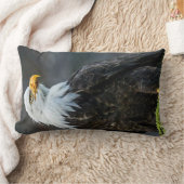 アメリカハゲの動物の自然枕を広く ランバークッション (ブランケット)