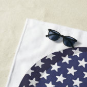 アメリカハゲワシのモノグラム ビーチタオル (インサイチュ)