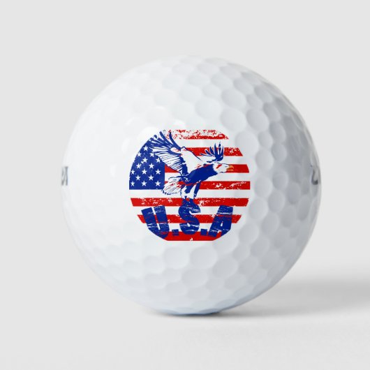 アメリカハゲ動揺してワシ ゴルフボール (正面)