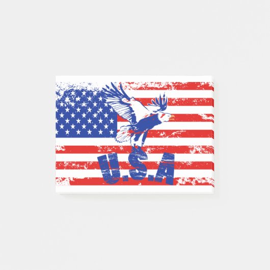 アメリカハゲ動揺してワシ ポストイット (正面)
