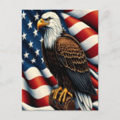 アメリカハゲ・イーグルの急騰 ポストカード (正面)