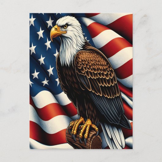 アメリカハゲ・イーグルの急騰 ポストカード (正面)