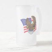 アメリカハゲ フロストグラスビールジョッキ (正面右)