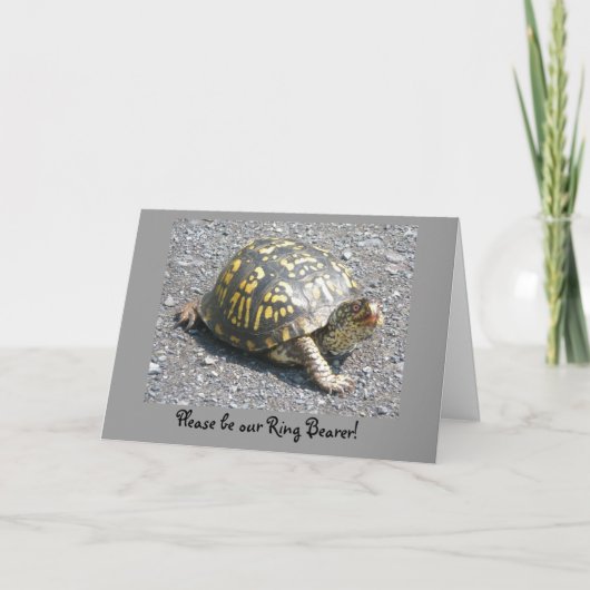アメリカハコガメの結婚式で指輪を運んで来る人の要求カード シーズンカード (正面)