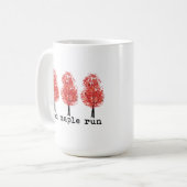 アメリカハナノキの操業マグ コーヒーマグカップ (正面左)