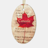 アメリカハナノキの葉-カナダ セラミックオーナメント (左)