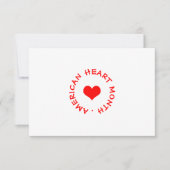 アメリカハート月 招待状 (正面)