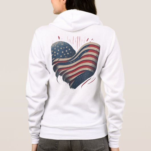 アメリカハート パーカ (裏面)