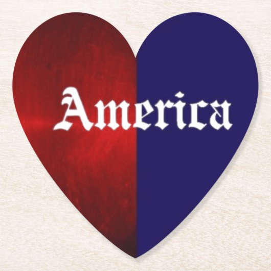 アメリカハート ペーパーコースター (正面)