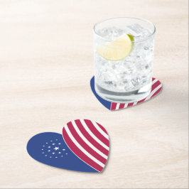 アメリカハート ペーパーコースター