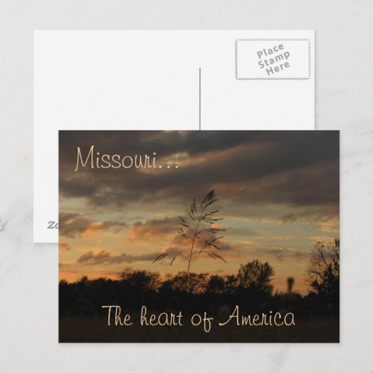 アメリカハート ポストカード (正面/裏面)