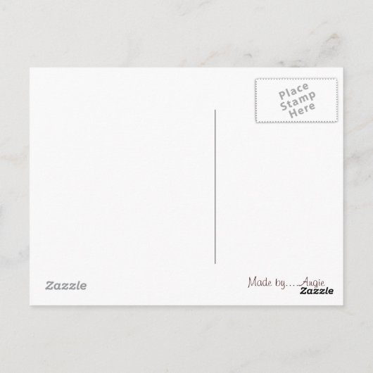 アメリカハート ポストカード (裏面)