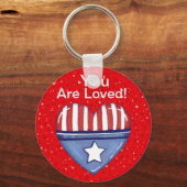 アメリカハート- SRF キーホルダー (正面)