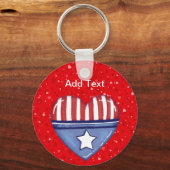 アメリカハート- SRF キーホルダー (正面)