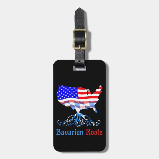 アメリカバイエルンルーツラゲッジタグテンプレート ラゲッジタグ (正面縦)