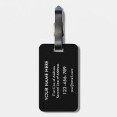 アメリカバイエルンルーツラゲッジタグテンプレート ラゲッジタグ (裏面縦)