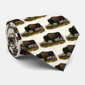 アメリカバイソンまたはバッファロー(バイソンバイソン) - Audubon ネクタイ (ロール)