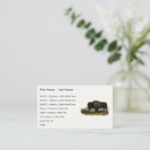 アメリカバイソンまたはバッファロー(バイソンバイソン) - Audubon 名刺 (スタンド正面)