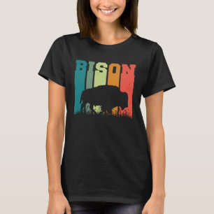 アメリカバイソン男性へとウィメンズ Tシャツ