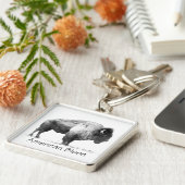 アメリカバイソン キーホルダー (側面)