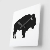 アメリカバイソン スクエア壁時計 (傾斜)