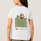 アメリカバイソン バイソン 子供たち 2 Tシャツ (裏面)