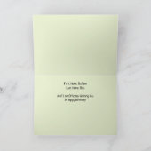 アメリカバイソン/バッファロー誕生日カード カード (内部)