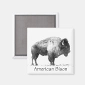 アメリカバイソン マグネット (正面/裏面)