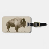 アメリカバイソン ラゲッジタグ (正面横)