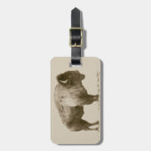 アメリカバイソン ラゲッジタグ (正面縦)