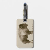 アメリカバイソン ラゲッジタグ (裏面縦)